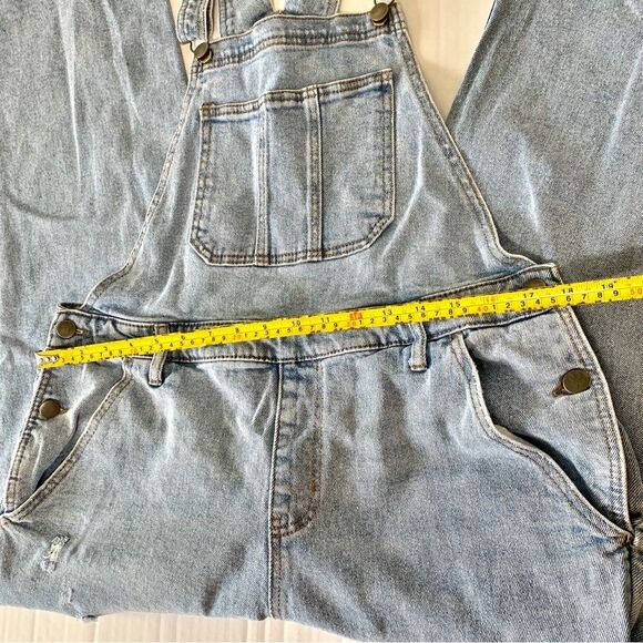 Distressed Denim Overalls Size L - Picture 6 of 8